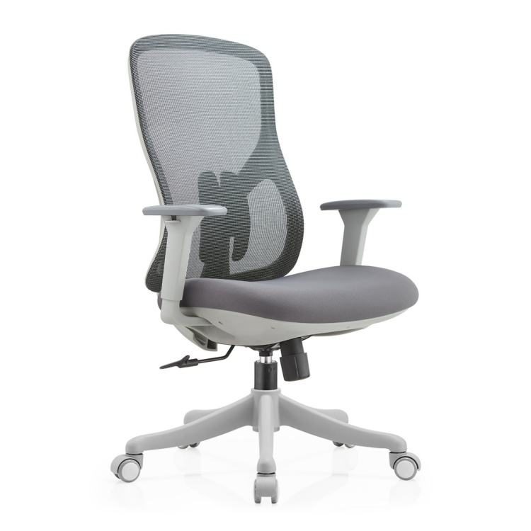 Ergonomic High Back Executive Office Chair Adjustable Armrests Swivel Modern Design Nylon Material detail 6