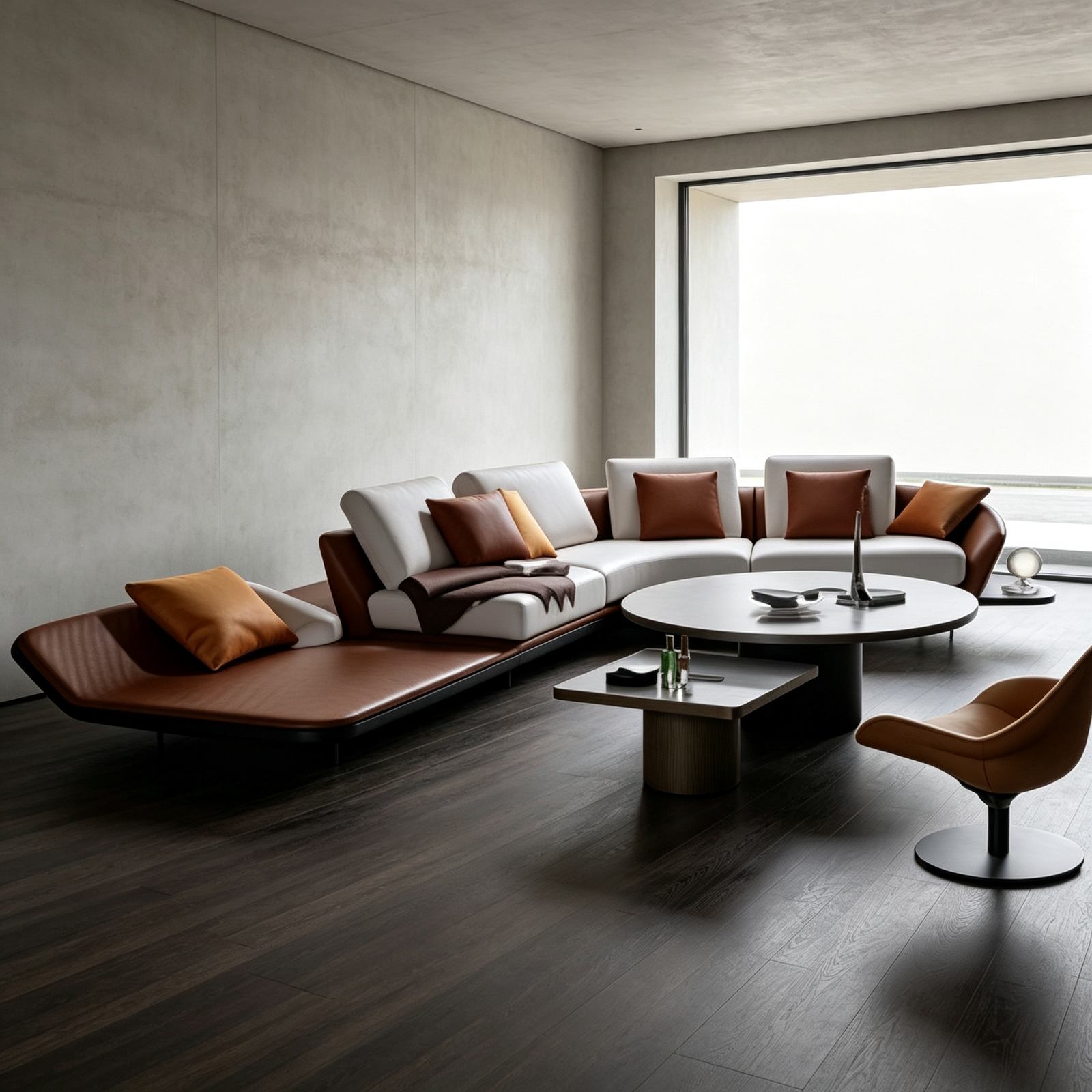 L-Shaped Leisure Sofa Set with Faux Leather, High-Density Foam & Solid Wood Frame, Black Metal Legs detail 6