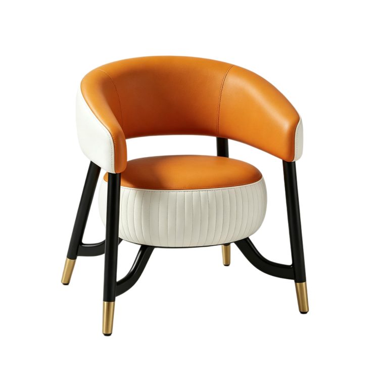 Modern Wood Leisure Chair- Orange Xipi Model HA251 for Living Room detail 2