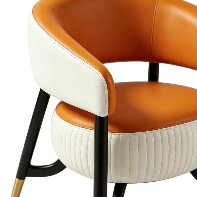 Modern Wood Leisure Chair- Orange Xipi Model HA251 for Living Room detail 4
