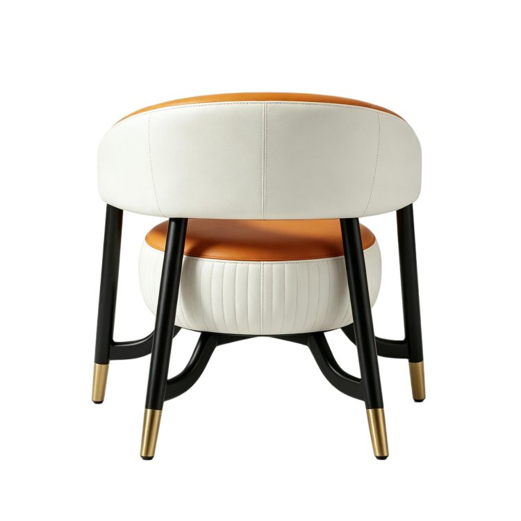 Modern Wood Leisure Chair- Orange Xipi Model HA251 for Living Room detail 5