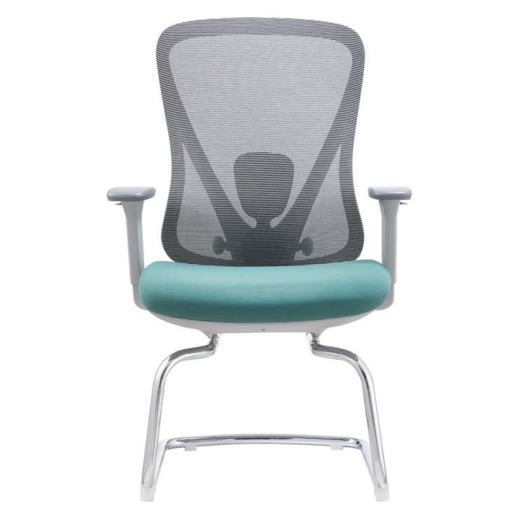 Modern Ergonomic Mesh Office Chair with Adjustable Height Fixed Armrest Nylon Frame-Home Office Use detail 1