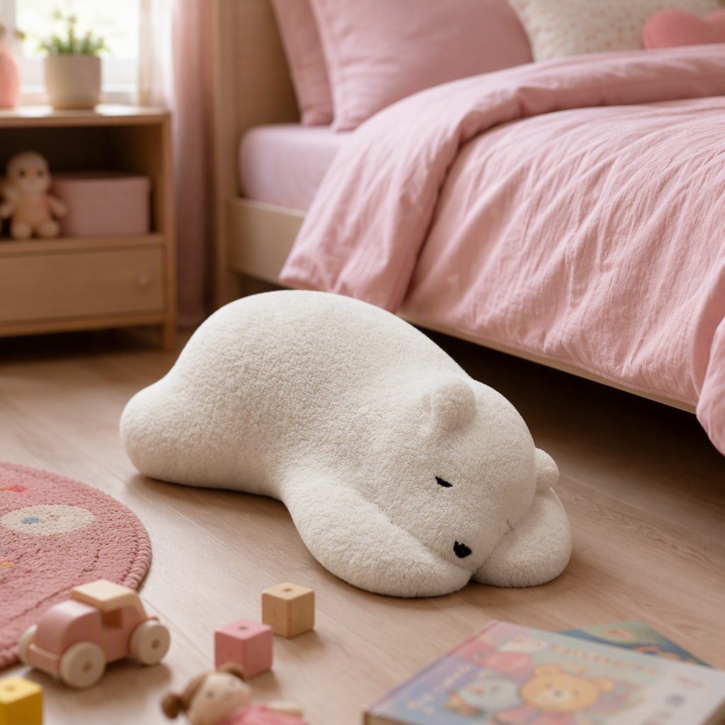 The Sleeping Bear-Cozy Lounge Chair with Steel Frame, Molded PU Foam & 3D Knitted Fabric, Soft Durable Design detail 5