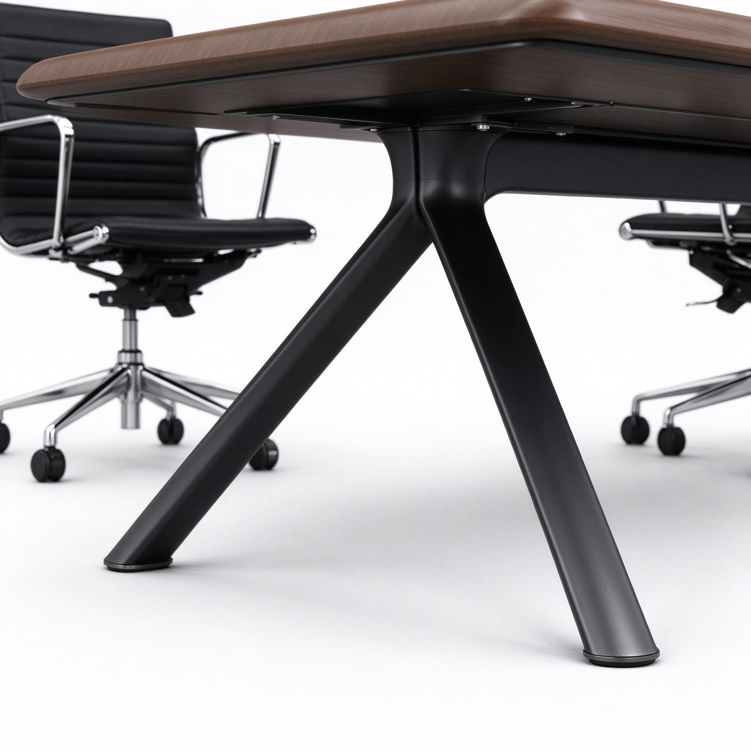 Large Conference Table with Desktop Power Rail, Certified E0 Panel & Schattdecor Melamine Finish, Thickened Tabletop detail 5