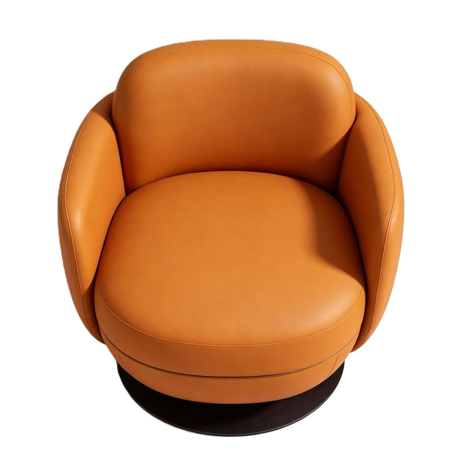 Swivel Lounge Chair with 360 Degree Rotation & Black Metal Legs, Modern Comfortable Design detail 3