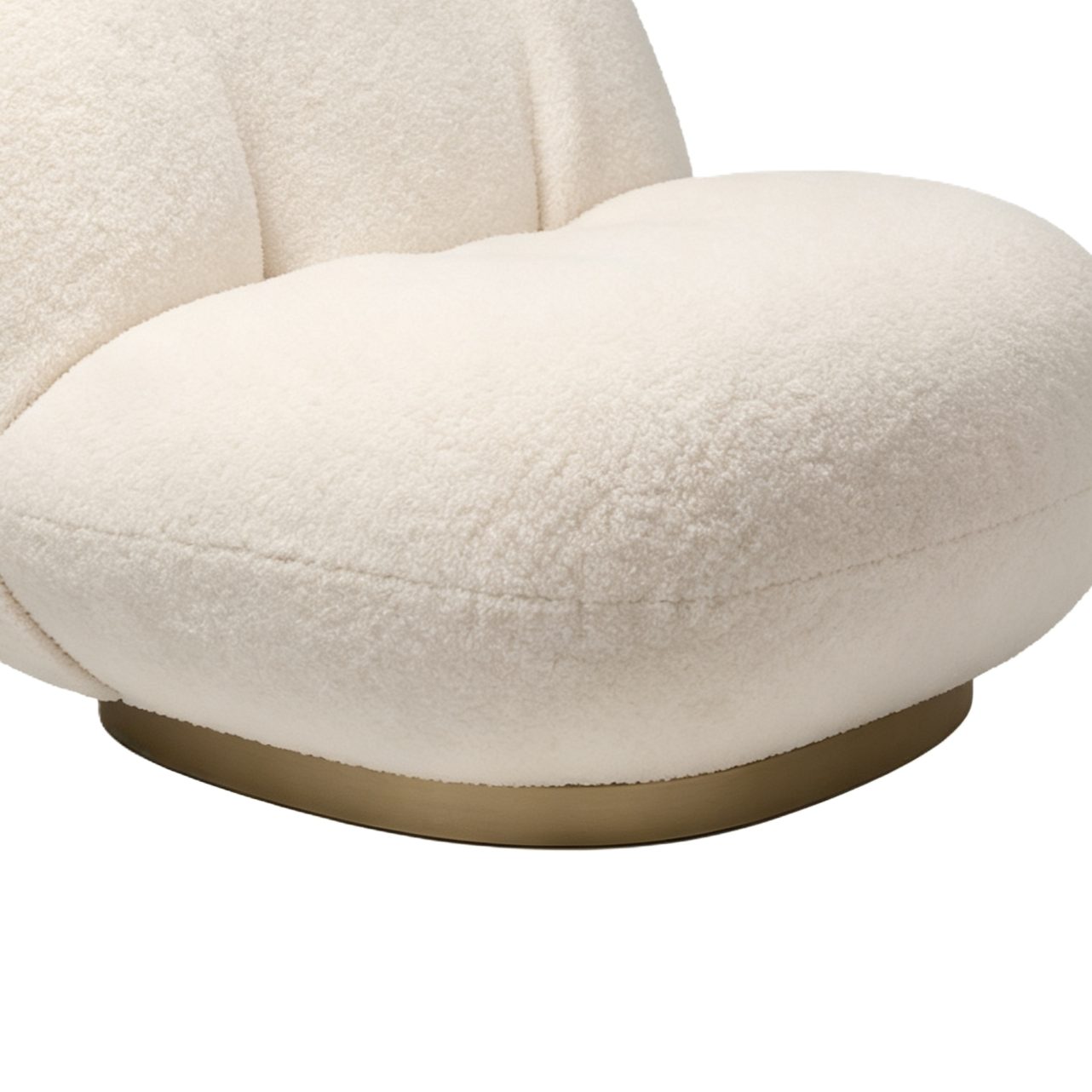 Soft Leisure Sofa with Stretch Fabric & Teddy Fabric Option, Stainless Steel Titanium Legs detail 5