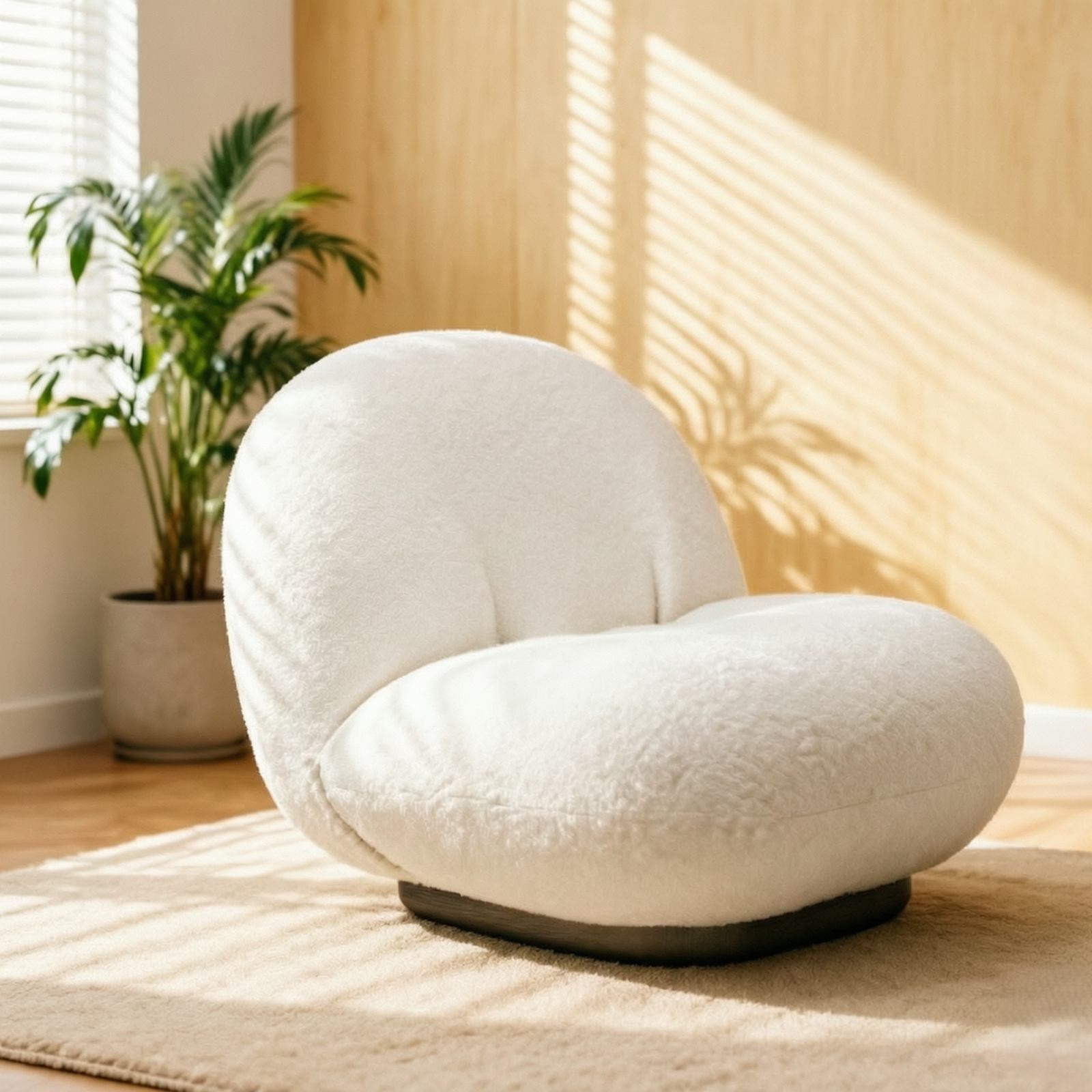 Soft Leisure Sofa with Stretch Fabric & Teddy Fabric Option, Stainless Steel Titanium Legs detail 6