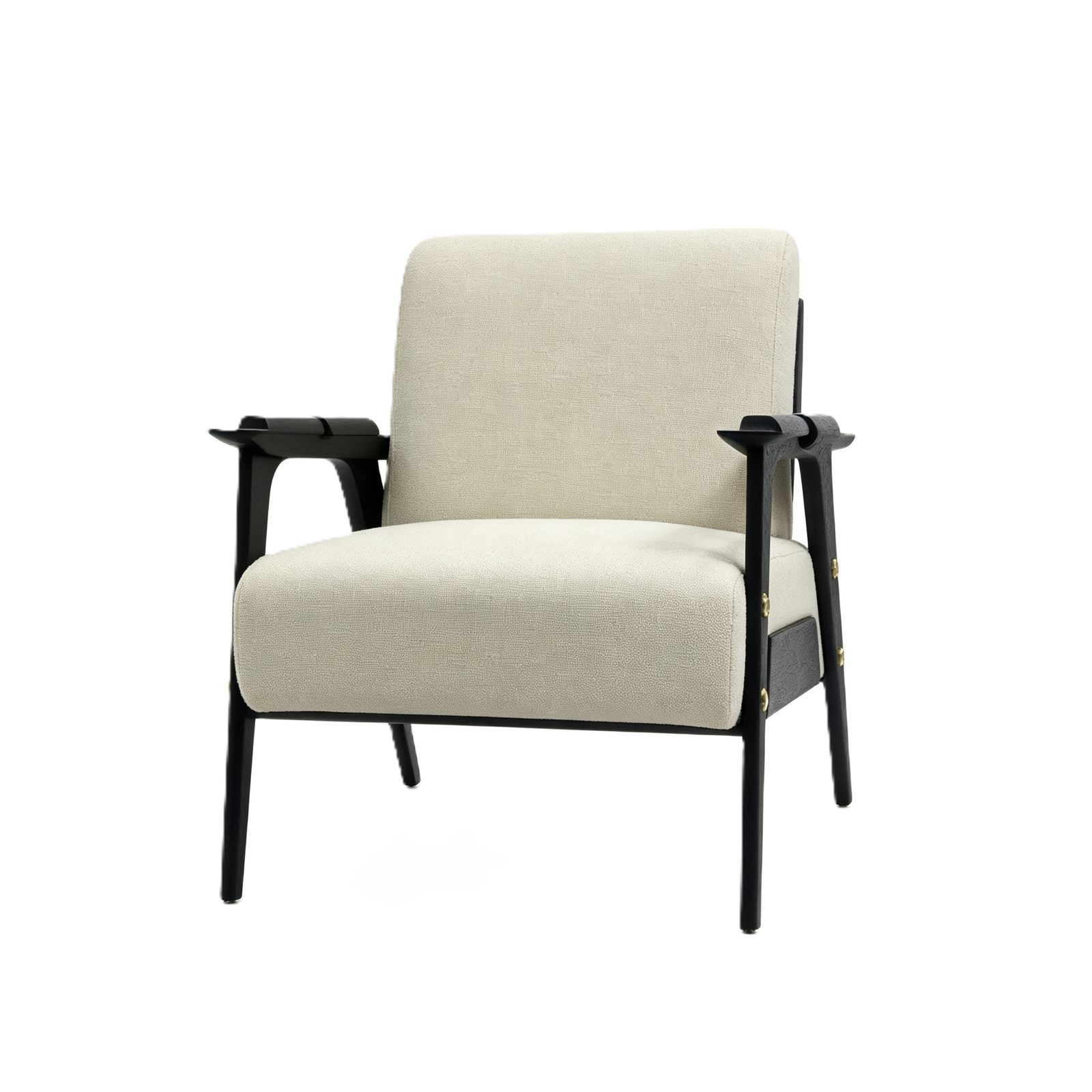 Fashion Lounge Chair with Ash Wood Legs, Custom Fabric Options & Comfortable Cushion detail 3