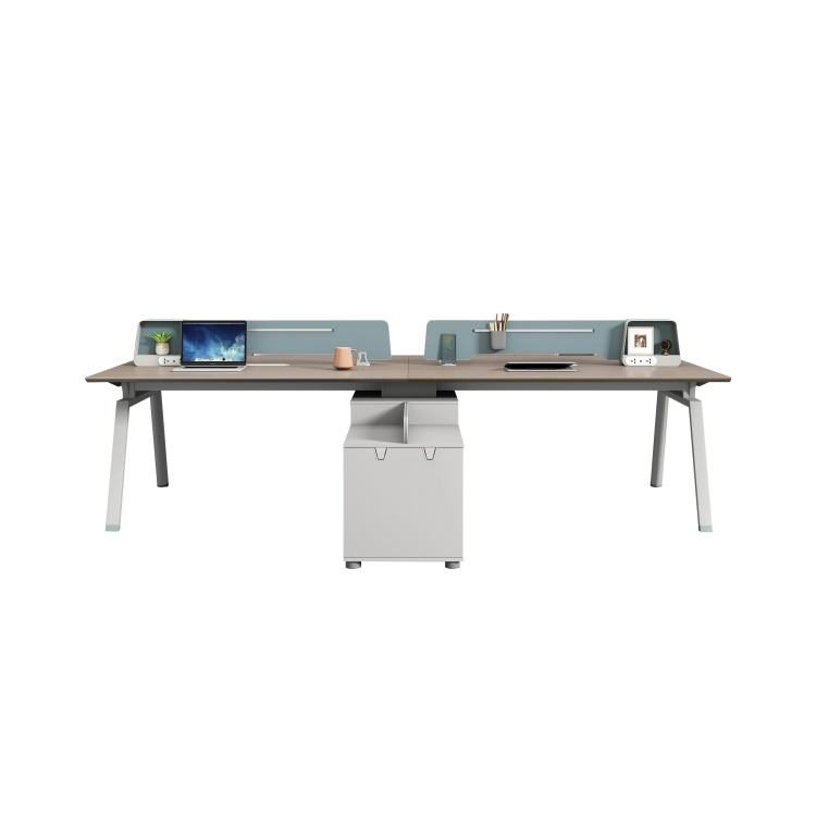 Modern Ergonomic Durable Fancy Wooden Work Station Computer Desk for Office and School Use detail 1
