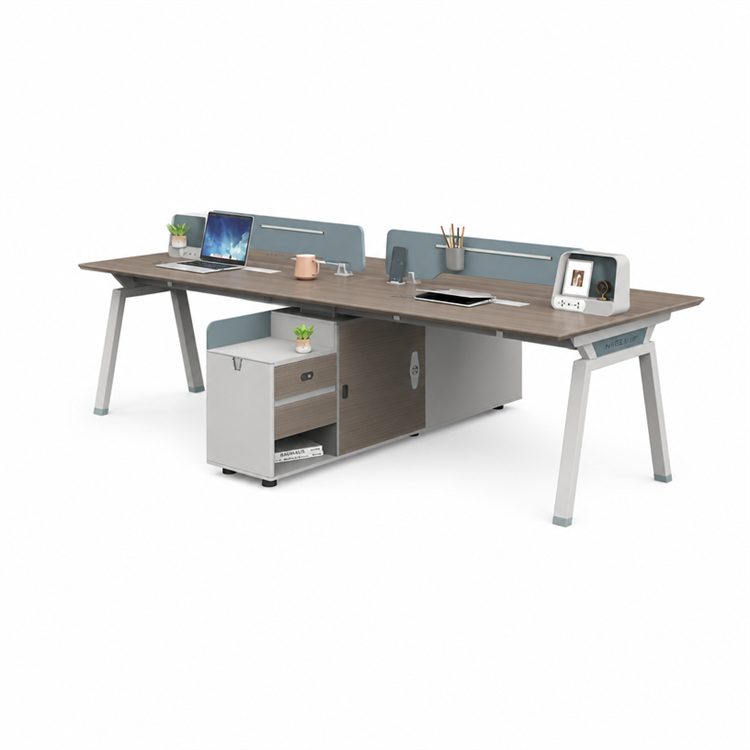 Modern Ergonomic Durable Fancy Wooden Work Station Computer Desk for Office and School Use detail 4
