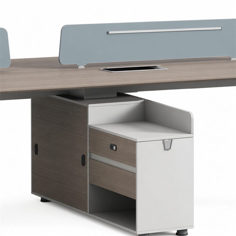 Modern Ergonomic Durable Fancy Wooden Work Station Computer Desk for Office and School Use detail 5