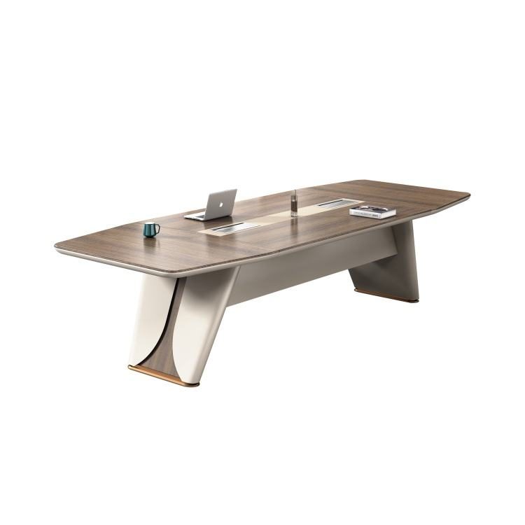 Conference Chair-Bevel Edge Process-High Quality Wood Plate-Multi-Function Socket Charging Box Modern Design Eco-Friendly detail 1
