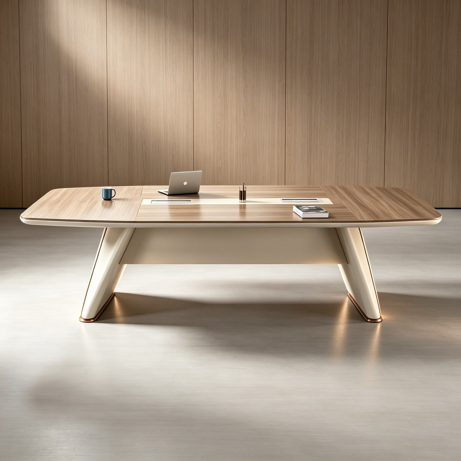 Conference Chair-Bevel Edge Process-High Quality Wood Plate-Multi-Function Socket Charging Box Modern Design Eco-Friendly detail 6