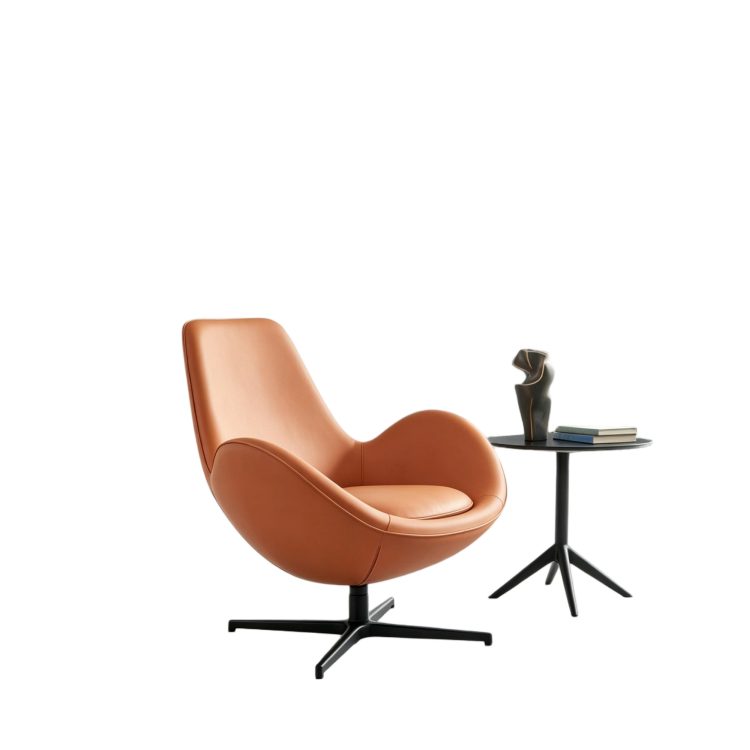 Modern Italy Household Living Room and Bedroom Furniture Classic Armchairsviwel Sofa Swivel Armchair detail 6