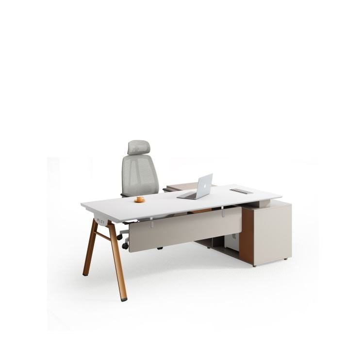 Factory Direct Sales Modern Open Work Space Modern Wooden Desk Panel Staff Desk detail 1