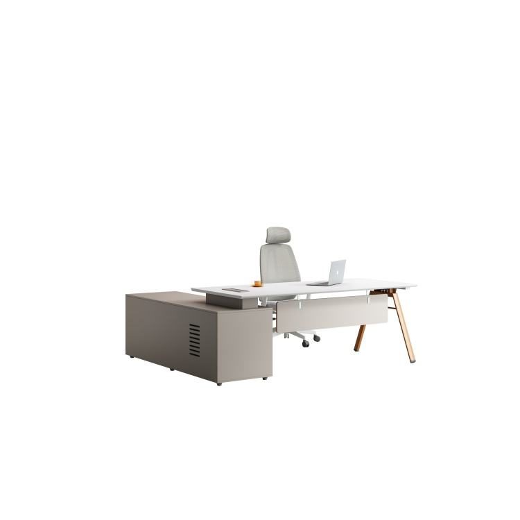 Factory Direct Sales Modern Open Work Space Modern Wooden Desk Panel Staff Desk detail 2
