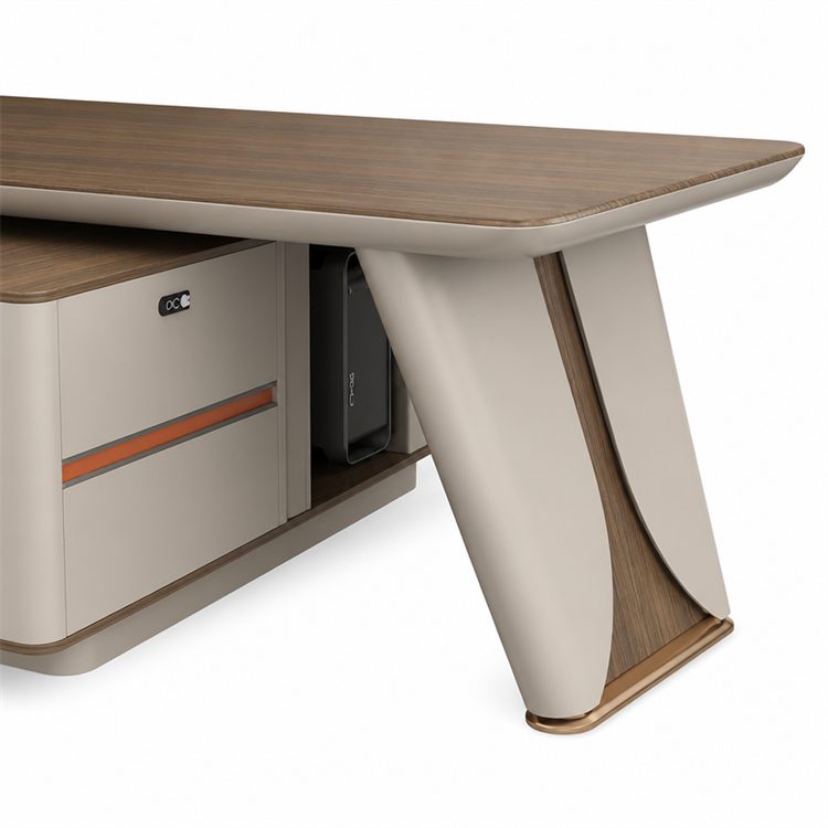 Best Seller Modern Convertible L-Shaped Executive Office Desk for CEO Manager Director Boss detail 3
