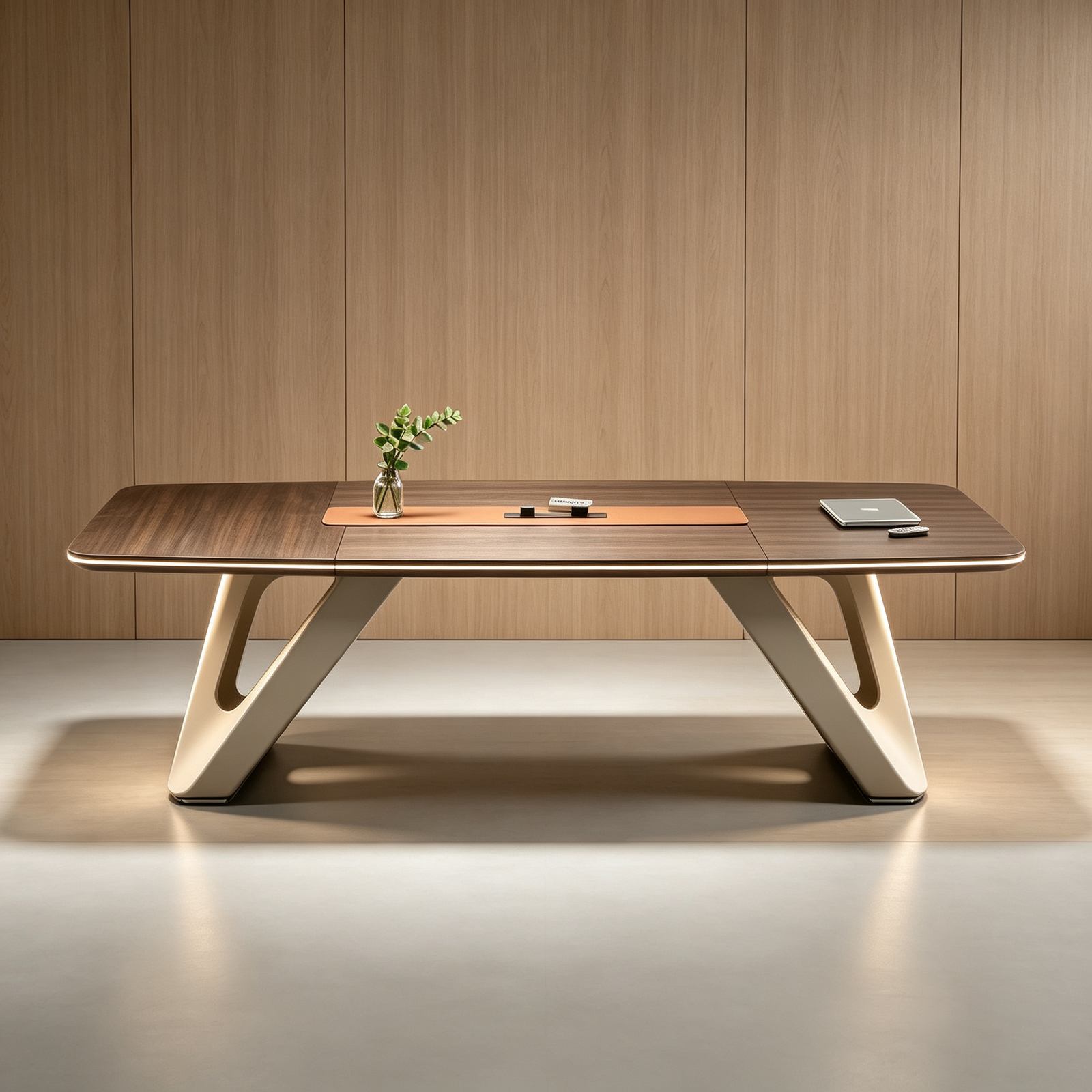 Modern Durable Executive Conference Table-Hollow Bevel Wood Paint Special Bonding Board Eco-Friendly Environmental Protection detail 6