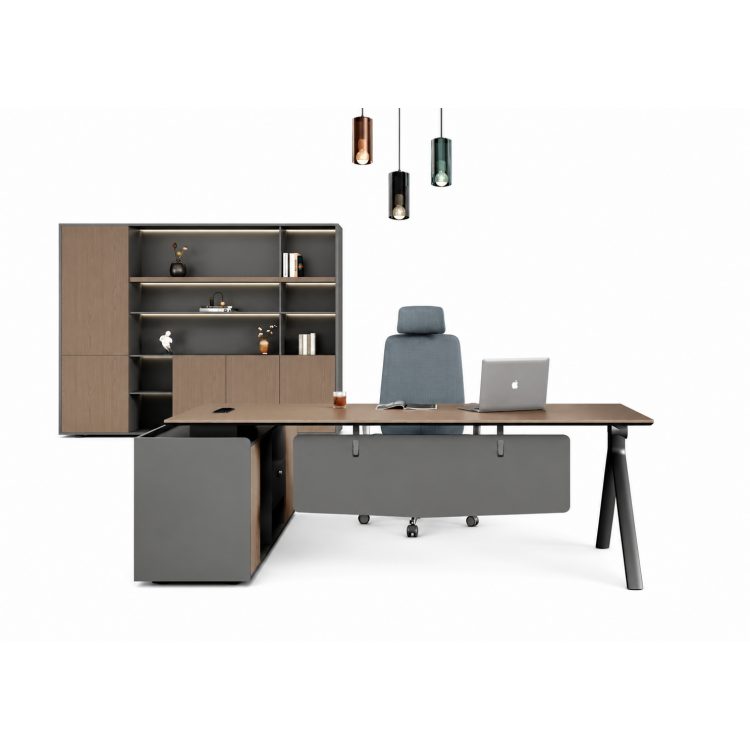 Master Table-Millet Grey Durable Executive Office Desk Yu Meng Xinghe Synchronous Pattern Elegant Modern detail 3