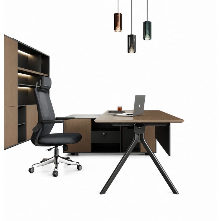 Master Table-Millet Grey Durable Executive Office Desk Yu Meng Xinghe Synchronous Pattern Elegant Modern detail 5
