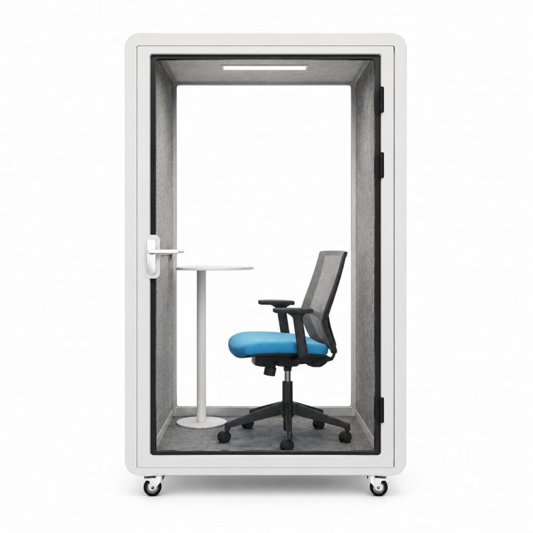 Silent Cabin Single Version 5-Layer Soundproof Steel Frame Modern Design with Lighting System for Home Office & Office Building detail 1