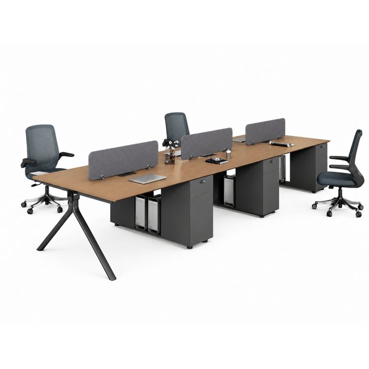 Modern Durable Executive Staff Table-Fully Functional with High-End Double-Sided Socket Wiring Eco-Friendly Wood detail 3