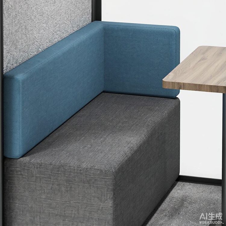 Modern Steel Negotiation Cabin for 4-6 Persons-Office Building & Home Office Use-5-Layer Soundproofing Excluding Cabin Furniture detail 2