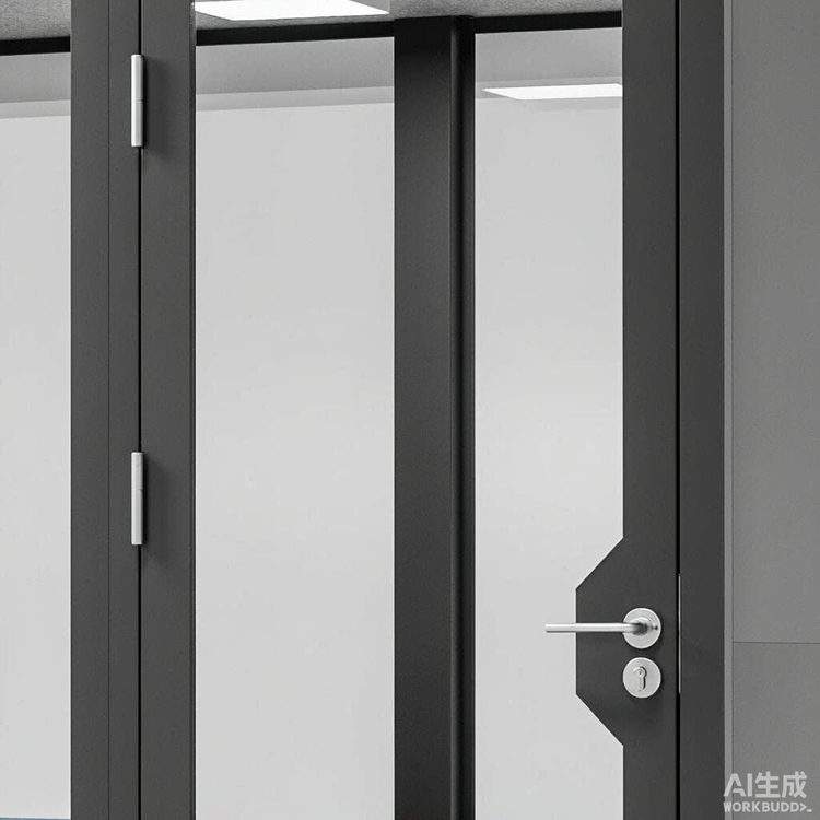 Modern Steel Negotiation Cabin for 4-6 Persons-Office Building & Home Office Use-5-Layer Soundproofing Excluding Cabin Furniture detail 4