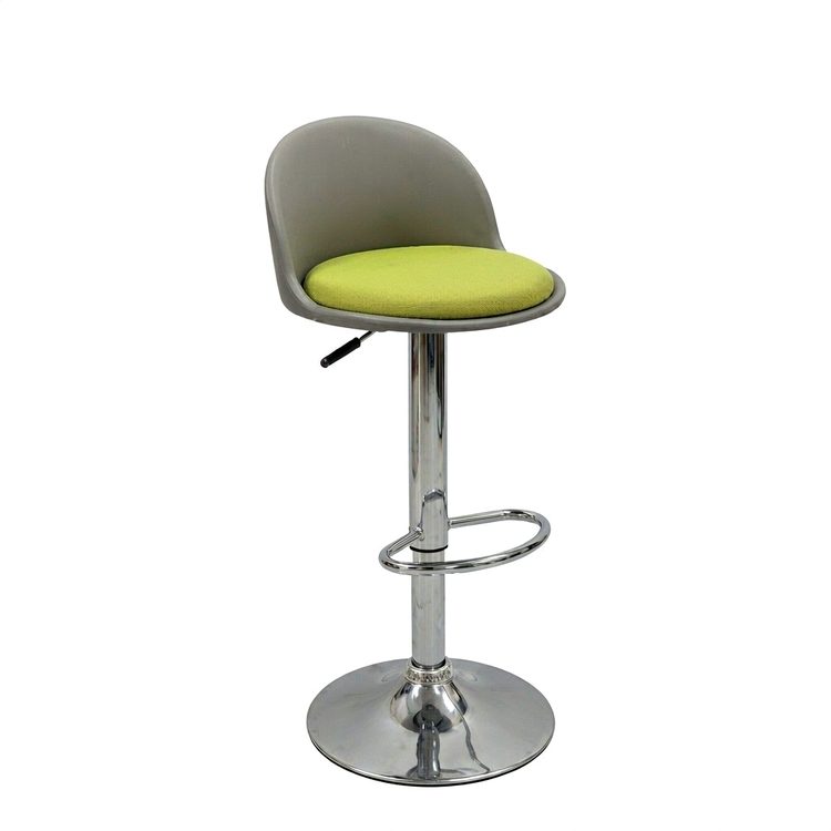 Adjustable Bar Stool - Simple Luxury High Chair with Swivel & Backrest Custom Leather High Quality Stool detail 1