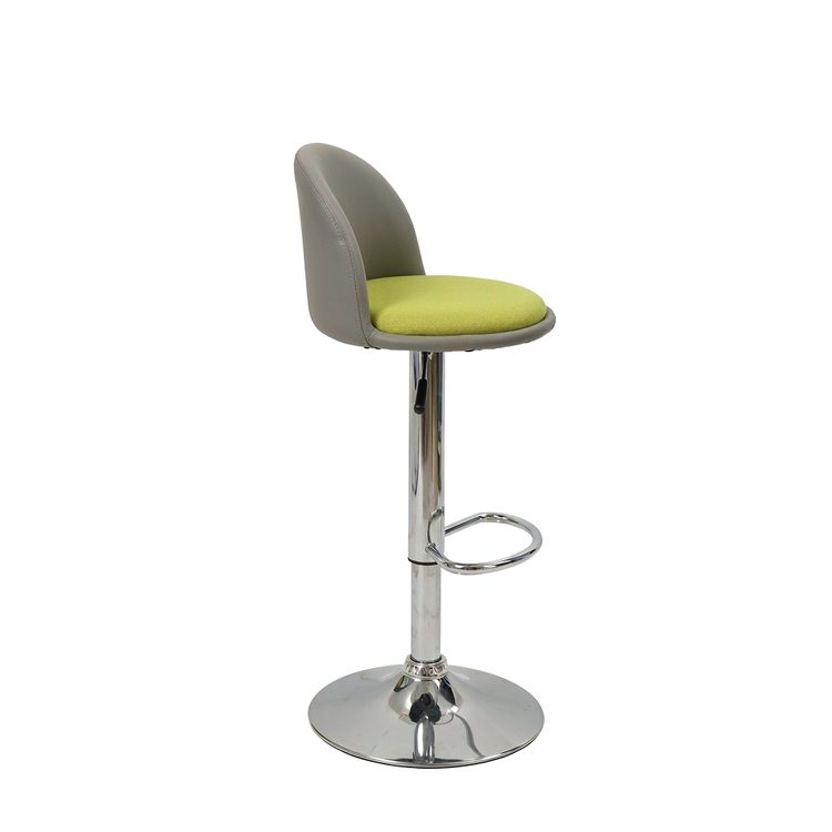 Adjustable Bar Stool - Simple Luxury High Chair with Swivel & Backrest Custom Leather High Quality Stool detail 4