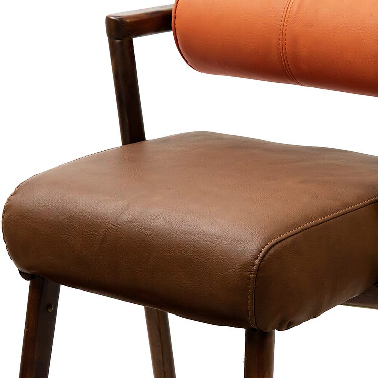 Luxury Bar Chairs Modern Bar Stool Ash Wood Frame Soft Cushion Leather Seat High Chair for Cafe Bar KTV Hotel Restaurant detail 4
