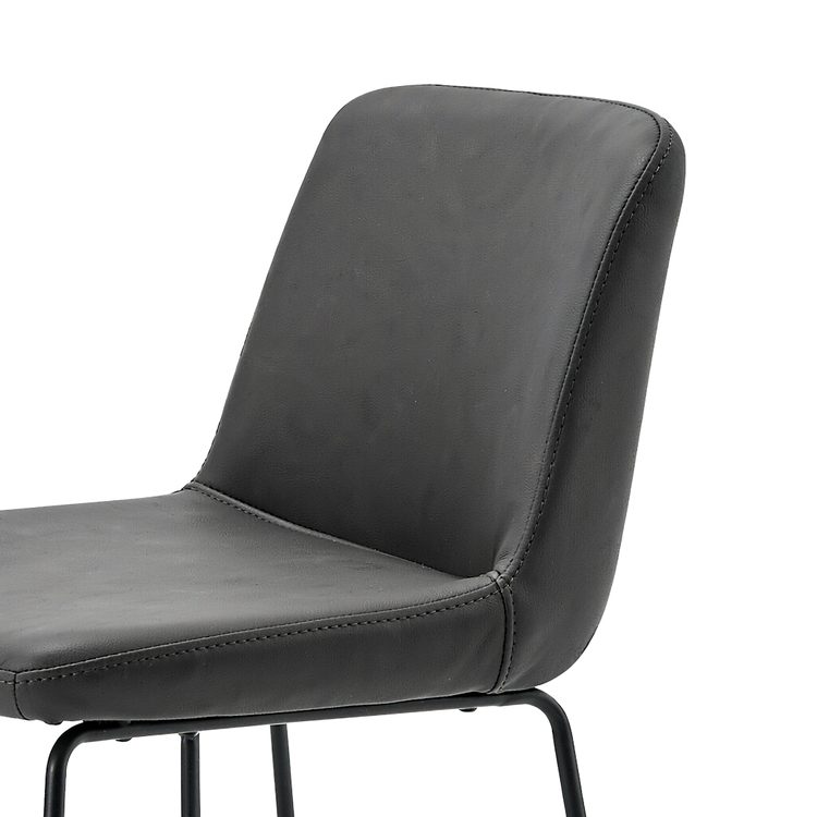Retro Industrial Style Kitchen Breakfast Counter Leather bar Stool detail 2
