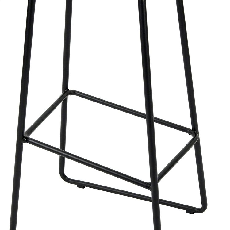 Retro Industrial Style Kitchen Breakfast Counter Leather bar Stool detail 3