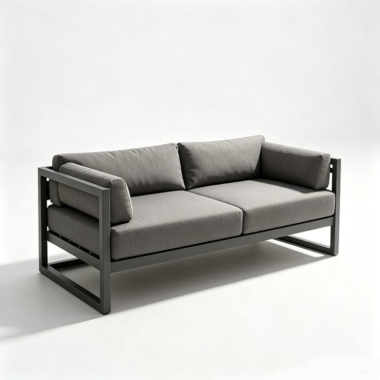 Modern Waterproof Teak Wood Furniture with Cushions Living Room Balcony Garden Patio Hotel Sectional Outdoor Sofa detail 2