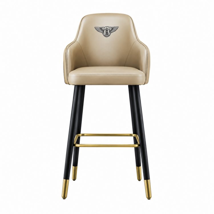 Modern High-End Customizable Leather Bar Chair-High Quality Xipi Fabric for Home Bar & Hotel Use detail 1