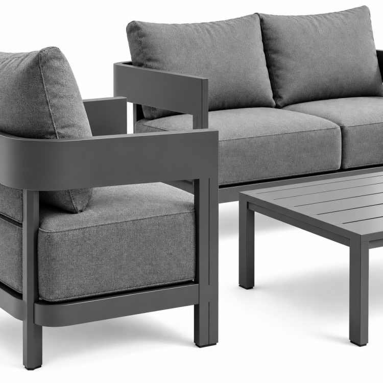 Luxury Outdoor Furniture Set Modern Aluminum Outdoor Sofa Aluminium Patio Furniture Aluminum Seat Garden Sofa detail 4