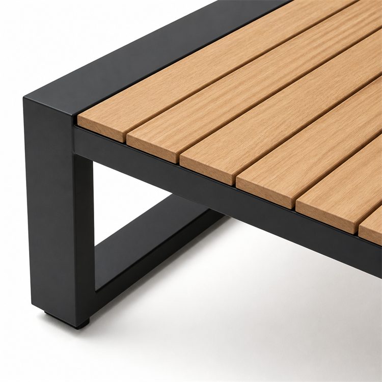 Modern Cast Aluminum Outdoor Patio Furniture Set with Comfortable Waterproof Cushions for Garden Courtyard & Hotel/Park Use detail 4