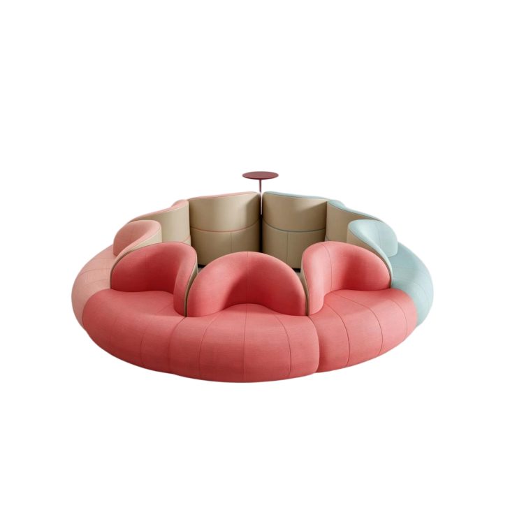 Creative Combination Sofa Rest Area Reception Leisure Kindergarten Ring Shopping Mall Hall Clothing Store Waiting detail 1