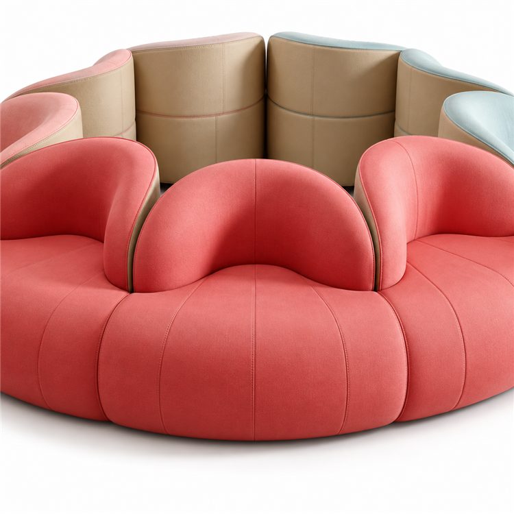 Creative Combination Sofa Rest Area Reception Leisure Kindergarten Ring Shopping Mall Hall Clothing Store Waiting detail 2