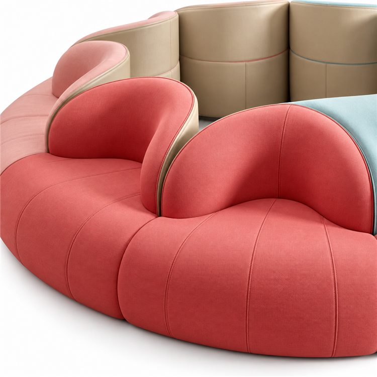 Creative Combination Sofa Rest Area Reception Leisure Kindergarten Ring Shopping Mall Hall Clothing Store Waiting detail 3