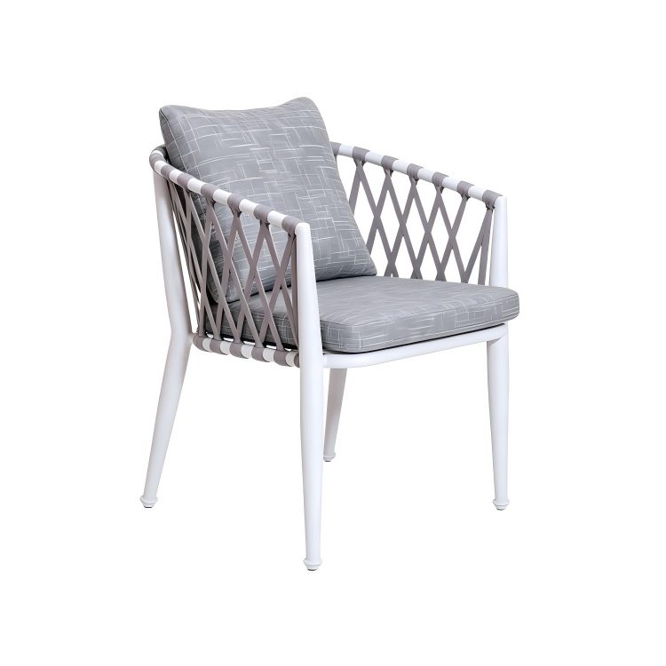 Modern Outdoor Dining Sofa Set Aluminum Frame+PE Rattan Chairs Weather Resistant Table Villa Courtyard Patio Garden detail 3
