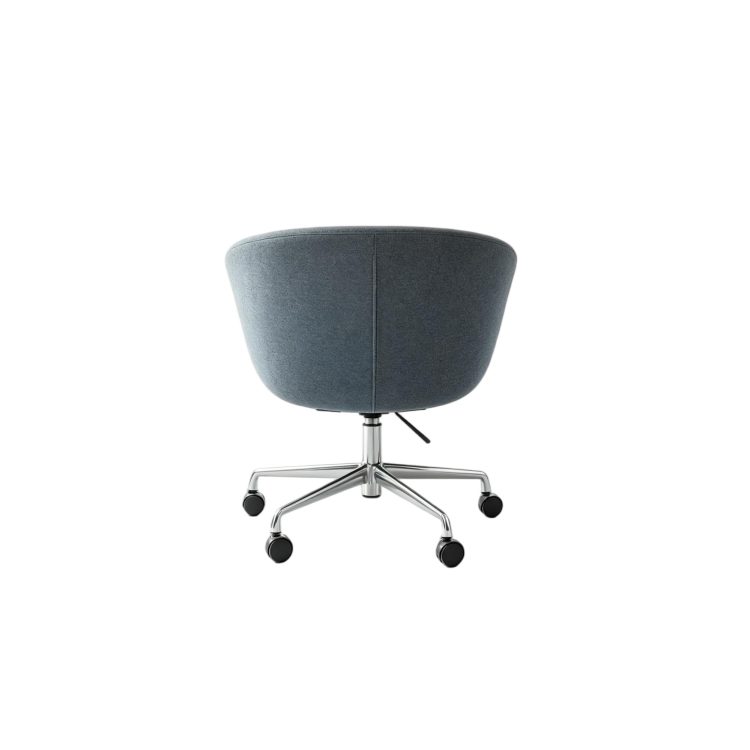 Modern Genuine Leather Leisure Chair with Adjustable Lifting High Resilience Aluminum Alloy Feet detail 5
