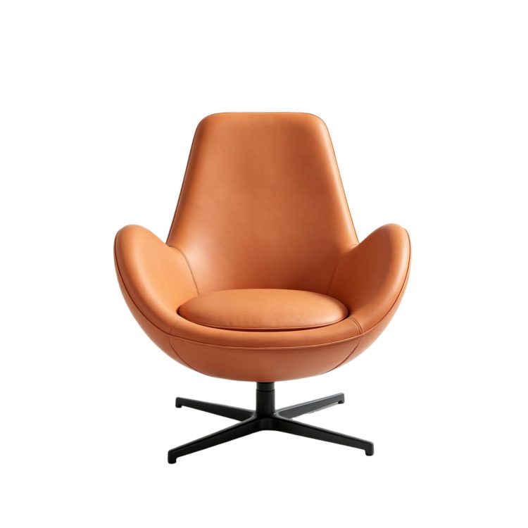 Modern Leisure Chair-Steel Structure Inner Frame-PU Leather-Comfortable Sedentary Design Without Deformation detail 2