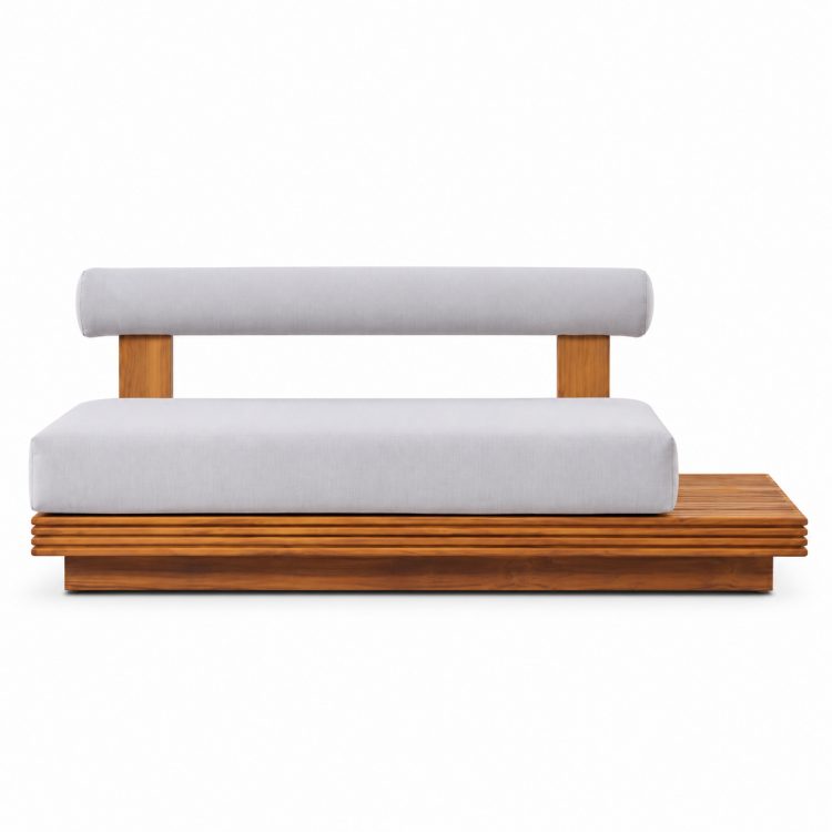 Solid Log Outdoor Sofa Set South American Teak Mediterranean Style High-end Customized Waterproof Sun-resistant Eco-Friendly detail 3