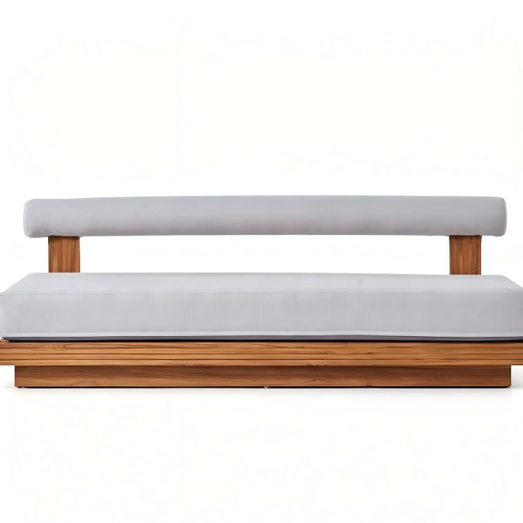 Solid Log Outdoor Sofa Set South American Teak Mediterranean Style High-end Customized Waterproof Sun-resistant Eco-Friendly detail 5