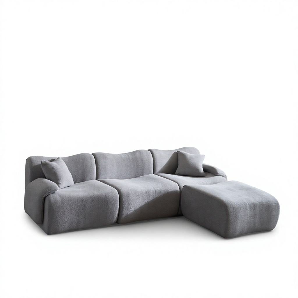 Compressed One-Seater Sofa Right Left or Armless, Space-Saving Packed Compact Sofa detail 1