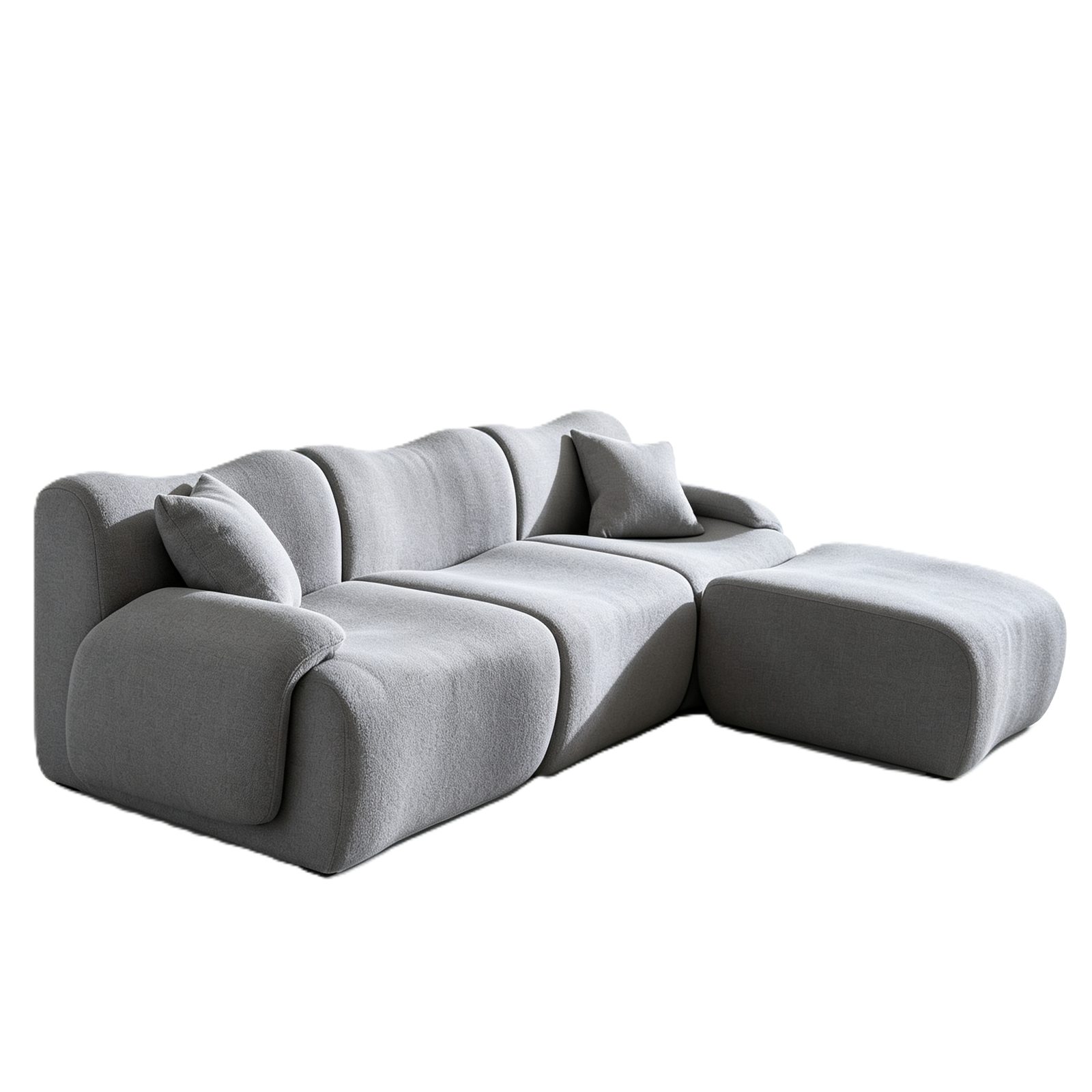 Compressed One-Seater Sofa Right Left or Armless, Space-Saving Packed Compact Sofa detail 2