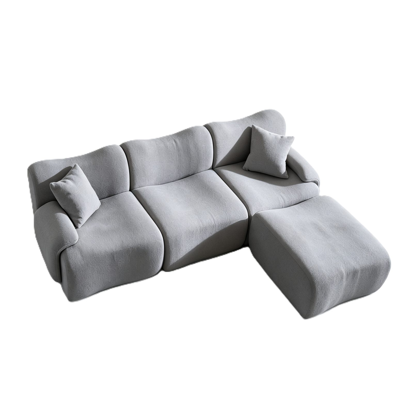 Compressed One-Seater Sofa Right Left or Armless, Space-Saving Packed Compact Sofa detail 3