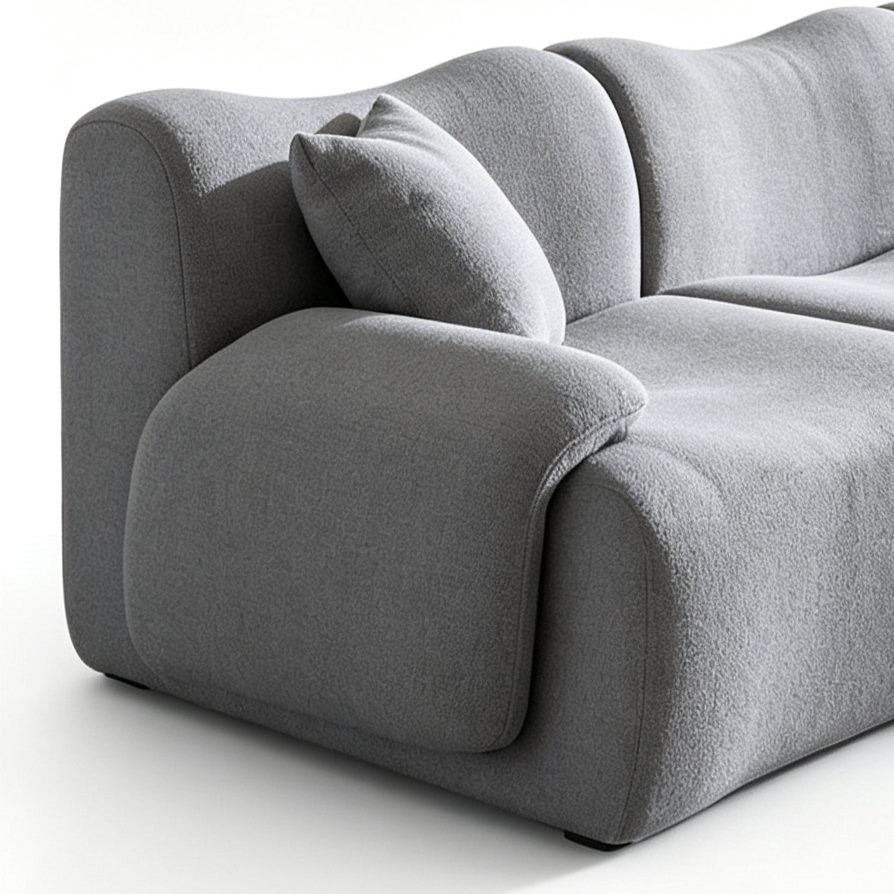 Compressed One-Seater Sofa Right Left or Armless, Space-Saving Packed Compact Sofa detail 4