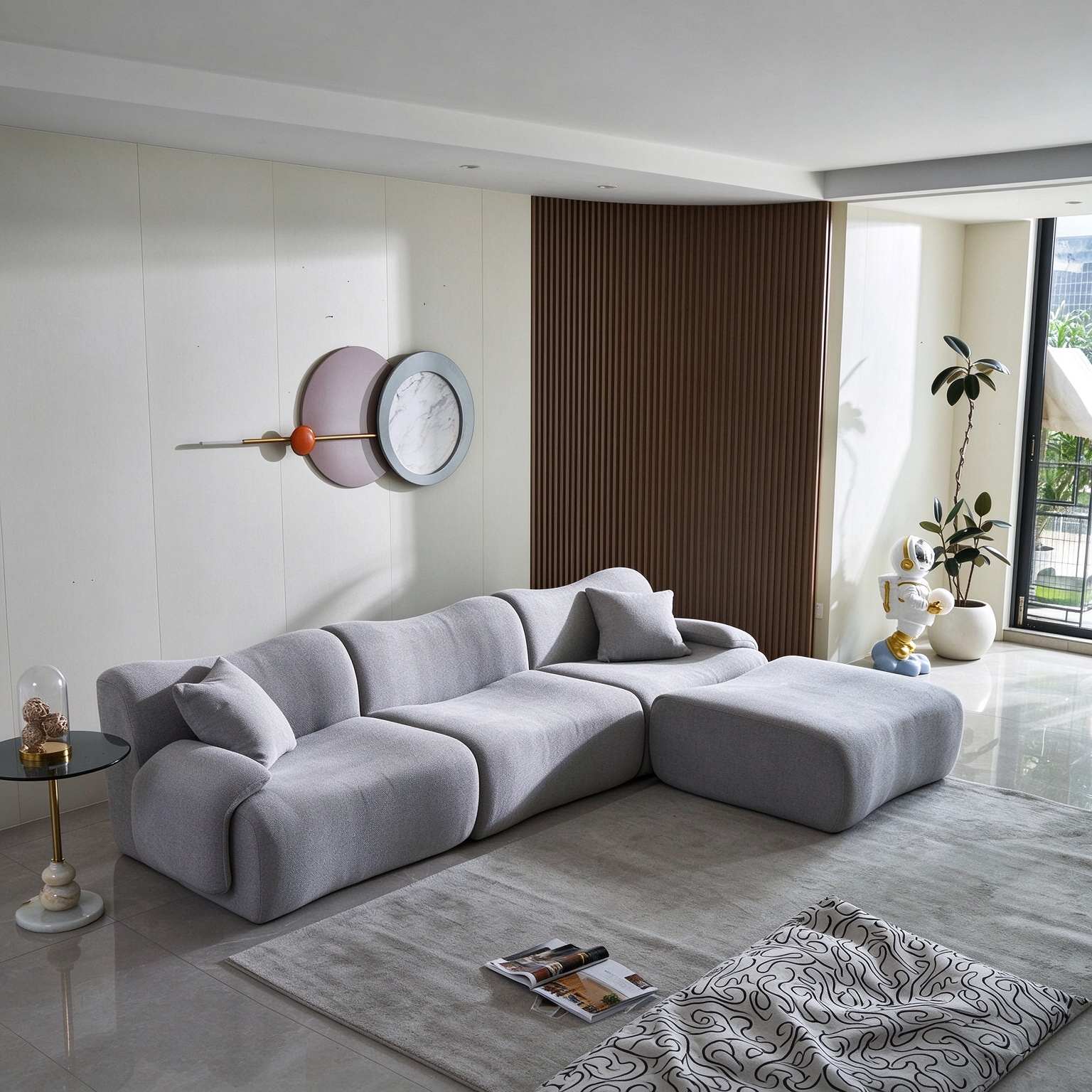 Compressed One-Seater Sofa Right Left or Armless, Space-Saving Packed Compact Sofa detail 6